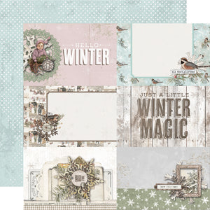 Simple Stories Simple Vintage Winter Woods Collection 12x12 Scrapbook Paper 4x6 Elements (19114)