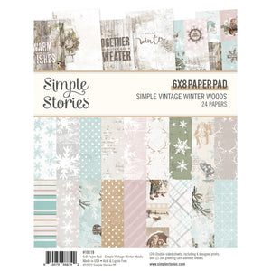 Simple Stories Simple Vintage Winter Woods Collection 6x8 Paper Pad (19119)