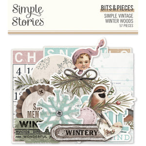 Simple Stories Simple Vintage Winter Woods Bits & Pieces (19122)