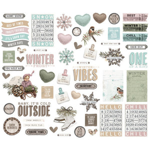 Simple Stories Simple Vintage Winter Woods Bits & Pieces (19122)