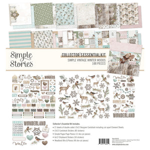 Simple Stories Simple Vintage Winter Woods Collection Collector's Essential Kit (19135)