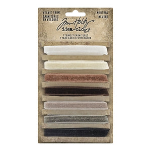 Tim Holtz idea-ology Neutral Velvet Trim (TH94114)