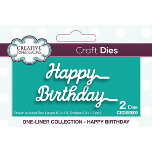 Creative Expressions Craft Dies  Happy Birthday (CEDSE009)