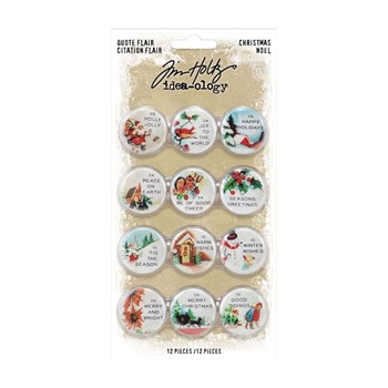 Tim Holtz idea-ology Christmas Quote Flair (TH94196)