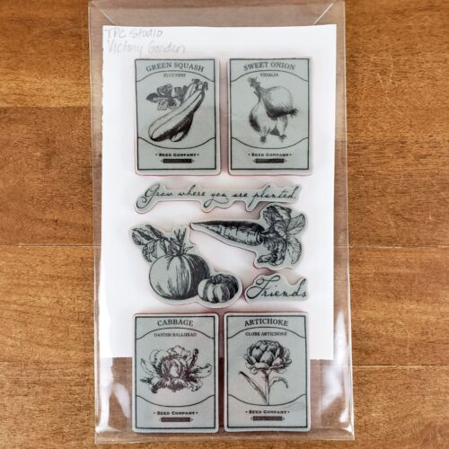 TPC Studio Rubber Stamp Set Victory Garden (2010978)