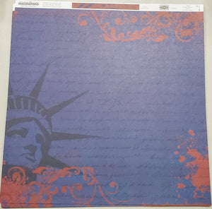 Creative Imaginations Signature Collection - 12" x 12" Scrapbook Paper - Melage - 23408