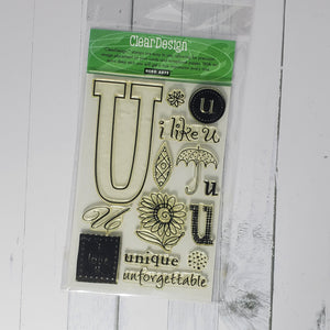 Hero Arts Clear Design Stamp Set Choose Your Letter