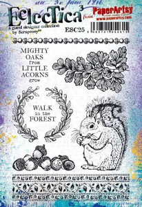 Paper Artsy Stamp Set Squirrel designed by Scrapcosy (ESC25)