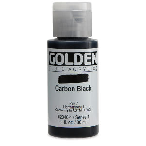 GOLDEN Fluid Acrylics Carbon Black (2040-1)