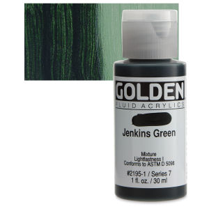 GOLDEN Fluid Acrylics Jenkins Green (2195-1)