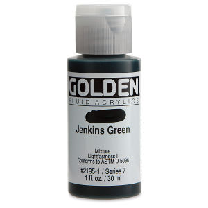 GOLDEN Fluid Acrylics Jenkins Green (2195-1)