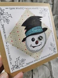 PaperArtsy Rubber Stamp Set Snowman designed by Jo Firth-Young (JOFY105)