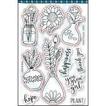 Load image into Gallery viewer, Dare 2B Artzy Clear Stamp Set Potted Posies (22362)
