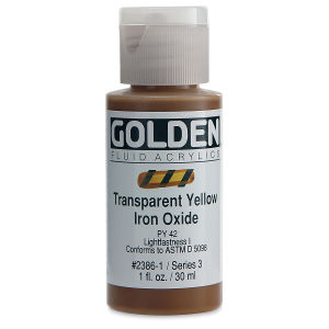 GOLDEN Fluid Acrylics Transparent Yellow Iron Oxide (2386-1)