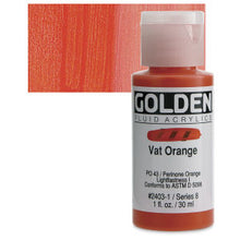 Load image into Gallery viewer, GOLDEN Fluid Acrylics Vat Orange (2403-1)
