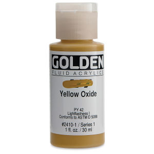 GOLDEN Fluid Acrylics Yellow Oxide (2410-1)