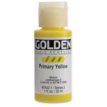 Load image into Gallery viewer, GOLDEN Fluid Acrylics Primary Yellow  (2422B-1)
