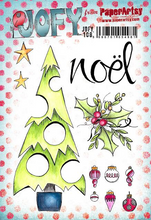 Load image into Gallery viewer, PaperArtsy Rubber Stamp Set Noel designed by Jo Firth-Young (JOFY108)
