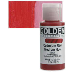 GOLDEN Fluid Acrylics Cadmium Red Medium Hue (2425-1)