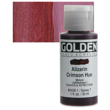 Load image into Gallery viewer, GOLDEN Fluid Acrylics Alizarin Crimson Hue (2435-1)
