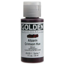 Load image into Gallery viewer, GOLDEN Fluid Acrylics Alizarin Crimson Hue (2435-1)
