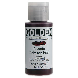 GOLDEN Fluid Acrylics Alizarin Crimson Hue (2435-1)