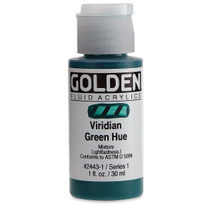 GOLDEN Fluid Acrylics Viridian Green Hue (2443-1)