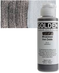 GOLDEN Fluid Acrylics Micaceous Iron Oxide (2460-1)