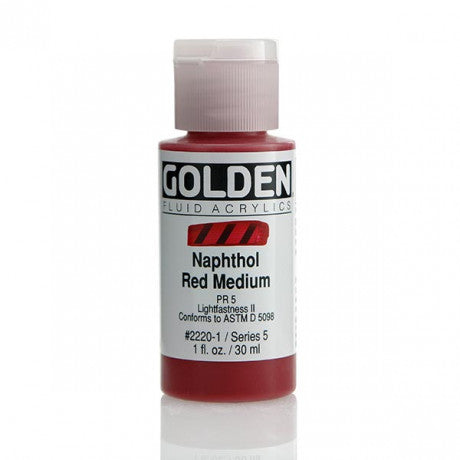 Golden Fluid Acrylics Naphthol Red Medium (2220-1)