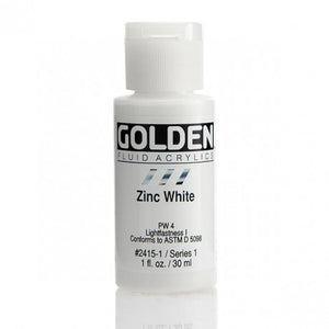 Golden Fluid Acrylics Zinc White (2415-1)