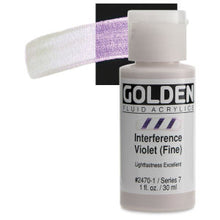 Load image into Gallery viewer, GOLDEN Fluid Acrylics Interference Violet (Fine) (2470-1)
