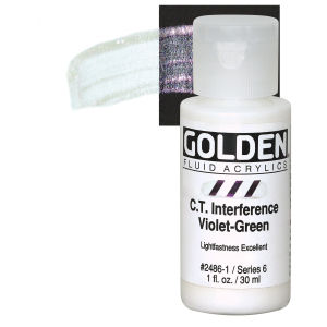 GOLDEN Fluid Acrylics C.T. Interference Violet-Green (2486-1)