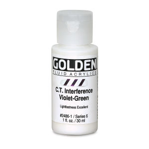 GOLDEN Fluid Acrylics C.T. Interference Violet-Green (2486-1)