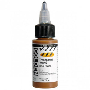 Golden Paints High Flow Acrylics Transparent Yellow Iron Oxide (8565-1)