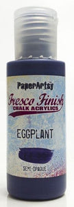 PaperArtsy Fresco Finish Chalk Acrylics Eggplant Semi-Opaque (FF25)