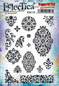 PaperArtsy Stamp Set Vintage Wallpaper designed by Scrapcosy (ESC28)