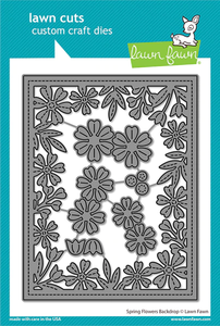 Lawn Fawn Lawn Cuts Spring Flowers Backdrop Die (LF2818)