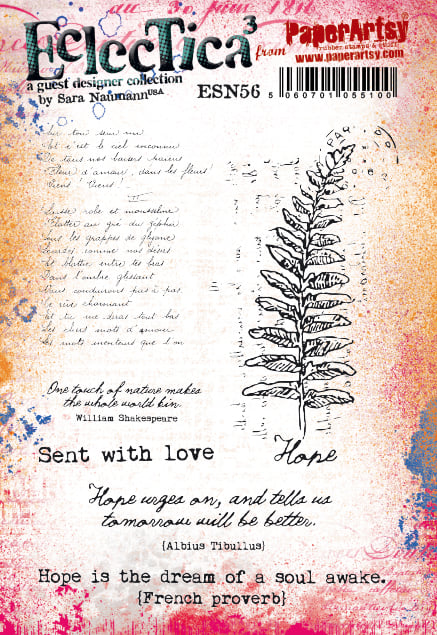 PaperArtsy Stamp Set Sent with Love by Sara Naumann (ESN56)