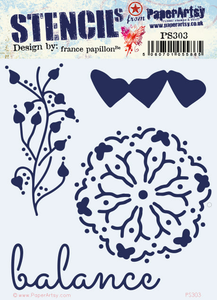 Paper Artsy Stencil Balance designed by France Papillon (PS303)