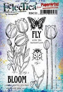 PaperArtsy Stamp Set Fly designed by Scrapcosy (ESC31)