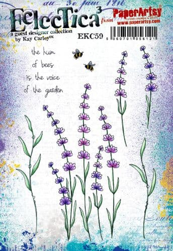 PaperArtsy Eclectica3 Stamp Set The Hum of the Bees by Kay Carley (EKC59)