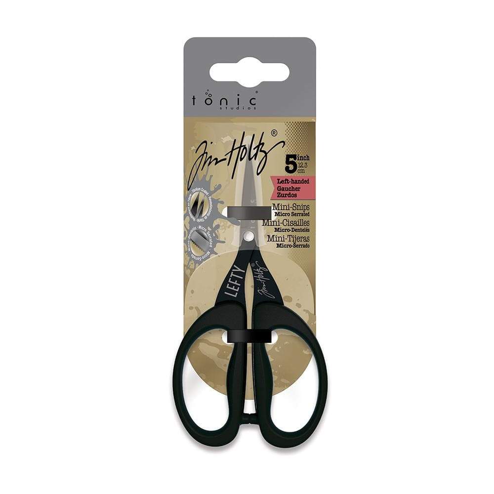 Tim Holtz - Left Handed 5 inch/ 12.3cm Mini Snips (2785eUS)