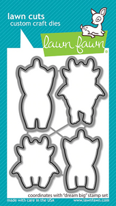 Lawn Fawn Photopolymer Clear Stamp & Die Set Dream Big (LF2870)