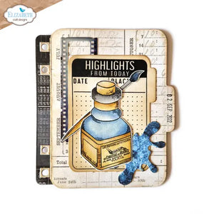 Elizabeth Craft Designs For the Record Collection Ink with Journaling Cards (CS280)