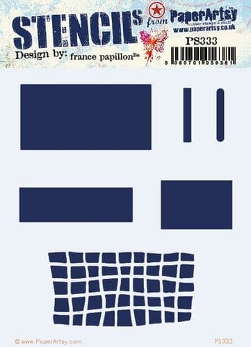 Paper Artsy Stencil Rectangles designed by France Papillon (PS333)