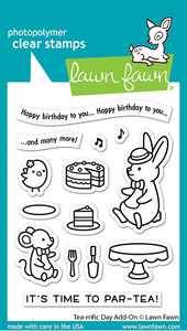 Lawn Fawn Photopolymer Clear Stamp & Die Set Tea-rrific Day Add-On (LF2859)