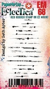 PaperArtsy Eclectica3 Mini Stamp Morse Code designed by Seth Apter (EM68)