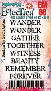 PaperArtsy Eclectica3 Mini Stamp Wander designed by Seth Apter (EM66)