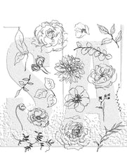 Load image into Gallery viewer, Stampers Anonymous Tim Holtz Cling Rubber Stamps Floral Elements (CMS445)
