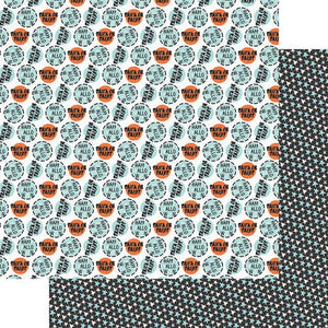 Fancy Pants Designs 12x12 Scrapbook Paper Howl Collection Trick or Treat (2994-2)